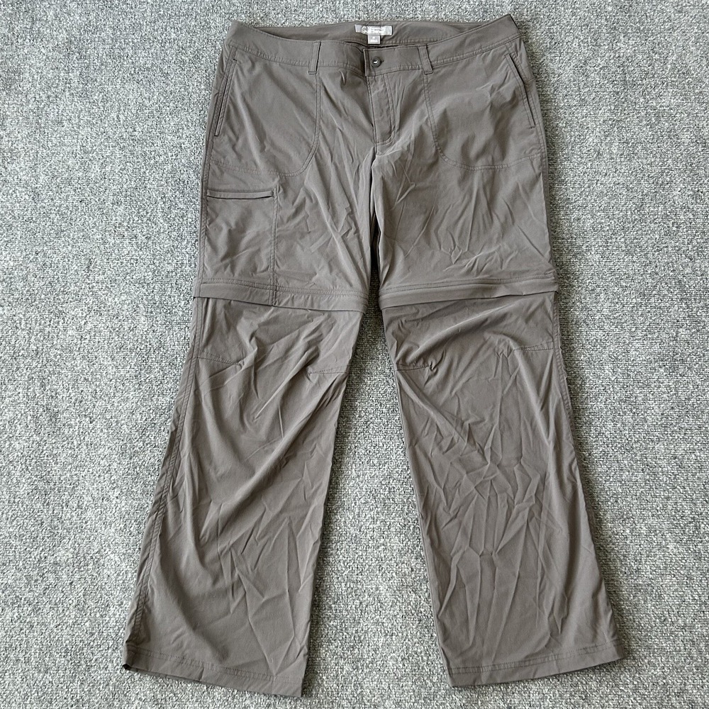 Guide Series Pants Women 16 Grey Convertible Cargo Shorts Outdoor 38 X 31 Hiking